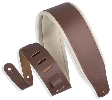 Ремень гитарный LEVY'S M26PD-BRN_CRM CLASSICS SERIES PADDED TWO-TONE GUITAR STRAP (BROWN, CREAM)