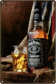 Металева табличка "Jack Daniel's (Склянка Віскі)" (ms-103527)