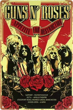 Металева табличка "Guns N’ Roses (Appetite For Destruction)" (ms-103428)