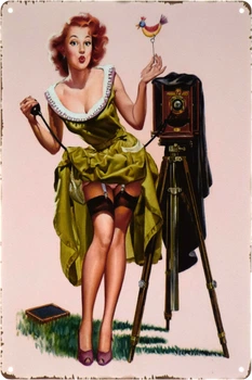 Металлическая табличка "Фотосессия (Pin Up)" (ms-103532)
