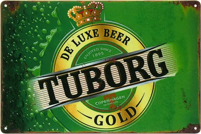 Металева табличка "Tuborg (De Luxe Beer)" (ms-103510)