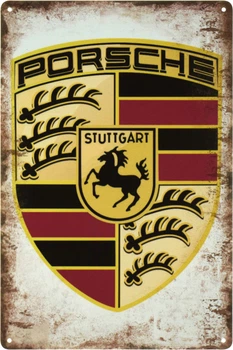Металлическая табличка "Porsche (Logo)" (ms-103404)