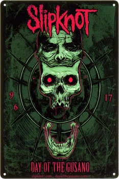 Металлическая табличка "Slipknot (Day Of The Gusano)" (ms-103459)