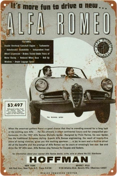Металлическая табличка "Alfa Romeo Hoffman" (ms-103425)