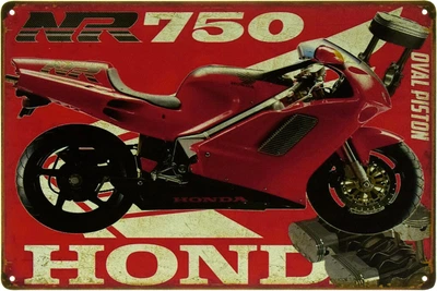 Металлическая табличка "Honda NR750" (ms-103493)