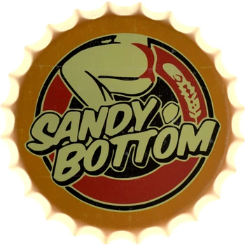 Металлическая табличка "Sandy Bottom (Pin Up)" (ms-103548)