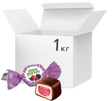Цукерки Konti Крем-Йогурт Лісові ягоди 1 кг (4823088606492)