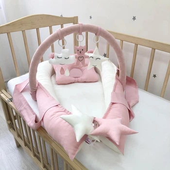 Кокон гнездышко для новорожденных Carus Textile однотон 70*35