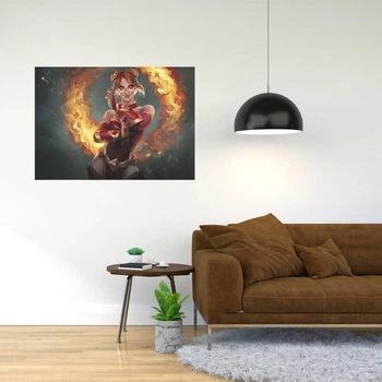Плакат-постер із принтом Кавун The Fire Witch by Sendolarts Вогняна Відьма A2 ПЛ000457 A2