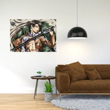 Плакат-постер з принтом "Attack on Titan/Вторгнення титанів (японська постапокаліптична манга) " А3 ПЛ000023