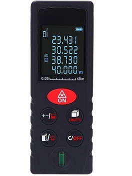 Лазерный дальномер лазерная рулетка Kronos KXL-D40 (0,05-40 м) V куба S прямоугольника длина гипотенуза (mdr_5240)