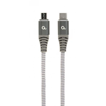 Кабель USB 2.0 Micro USB на USB-C 1.5м для заряджання та передачі даних Cablexpert