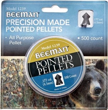 Кулі пневматичні Beeman 500 шт/уп, 0.55 г, 4.5 мм (14290629)