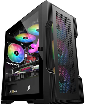 Корпус 1STPLAYER T3-4F1-BK без БП Black