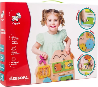 Бизиборд Vladi Toys Домики (укр) (ZB3001-02) (4820195056967)