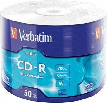 Диск CD-R Verbatim 700MB 80min 52x bulk 50