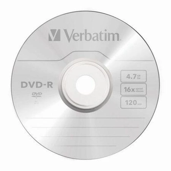 Диск DVD-R Verbatim 4.7 GB 120min 16x ,10шт.