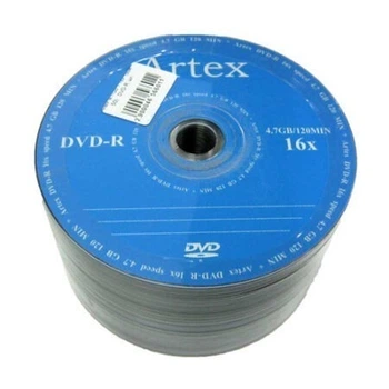 Диск DVD-R Artex 4.7GB 120MIN 16x bulk 100