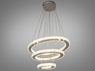 Хрустальная светодиодная люстра-подвес, 56W EcoLed 7242/S