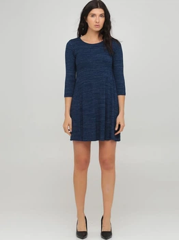 Платье короткое осеннее женское Stradivarius 5242109010 S Темно-синее (KAY2000001328170)