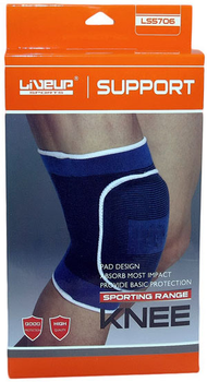 Наколінник амортизуючий LiveUp knee support S/M синій