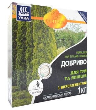 Удобрение гранулированное Yara для туй и можжевельников 1 кг Yara 57308