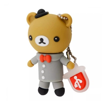 Прикольные фигурные флешки Optima 16GB Bear Медведь