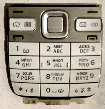 Клавиатура для Nokia E52 Silver