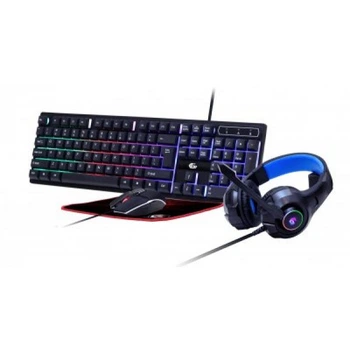 Комплект Gembird GGS-UMGL4-02-UA 4-в-1 RGB Black (GGS-UMGL4-02-UA)
