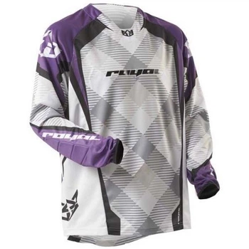Велосипедне джерсі Royal RACE JERSEY довгий рукав PURPLE/WHITE/BLK XXL