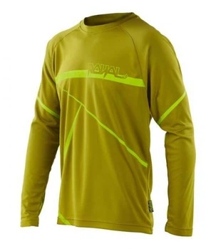 Велосипедное джерси Royal SLICE JERSEY LS OLIVE GREEN/LIME GREEN L