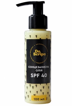 Сонцезащитное масло SPF 40 Do scripa 100 мл