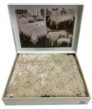Скатерть Велюр Acme Tekstil 110x160 Star Cappicino