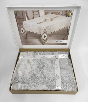 Скатерть Велюр Maison Royale 160x220 Yildiz Grey