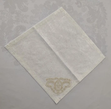 Салфетка велюровая Acme с кружевом 35*35 Odin Krem