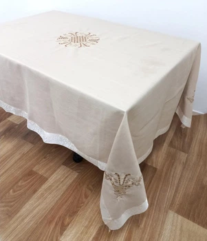 Скатерть Maison Royale Лен 160x220 Lale Cappucino