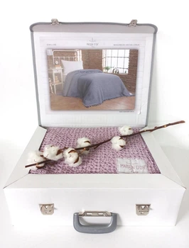 Покрывало Хлопковое Maison D'or Emeline 180*220 Lila