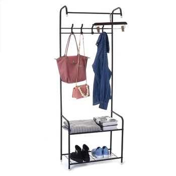 Вешалка для одежды 3в1 Hat Stand напольная Черный