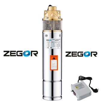 Насос глибинний вихровий Zegor 4SKM 150-20m (з пультом)