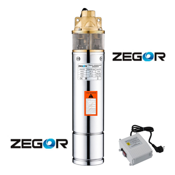 Насос глибинний вихровий Zegor 4SKM 100-10m (з пультом)