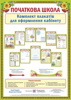 Комплект плакатів для оформлення кабінету початкових класів.