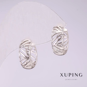 Сережки Xuping 6х14мм родій, ida55670