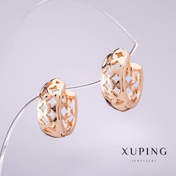 Серьги Xuping 14х6мм позолота 18К, ida55526