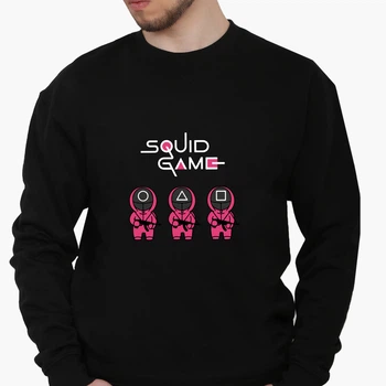 Свитшот мужской Игра в кальмара (Squid Game) (8771-3376) Черный XXL