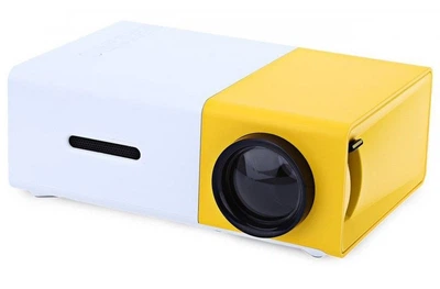 Мультимедийный проектор YG300 с динамиком портативный White-Yellow (300YGPRKTR) TIN66