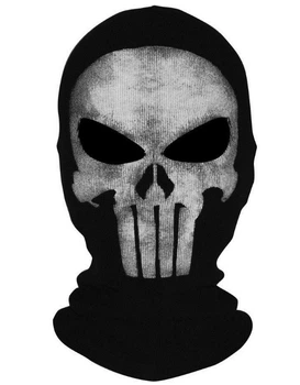 Балаклава з черепом Каратель - "The Punisher" з Call of Duty (575483965--6) підшоломник головний убір Чорний One Size