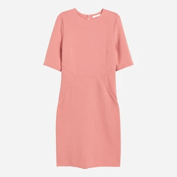 Сукня коротка літня жіноча H&M 0429942_рожевий_02 44 Рожеве (KAY2000000986722)