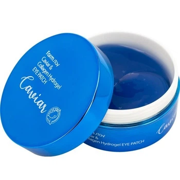 Омолаживающие патчи с коллагеном и экстрактом икры FarmStay Caviar Collagen Hydrogel Eye Patch 60 шт