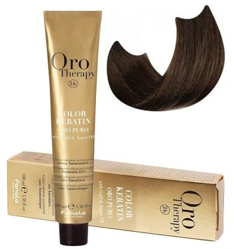 Безаммиачная краска для волос Oro Therapy 100 мл Fanola №6/31 Dark blonde sandy