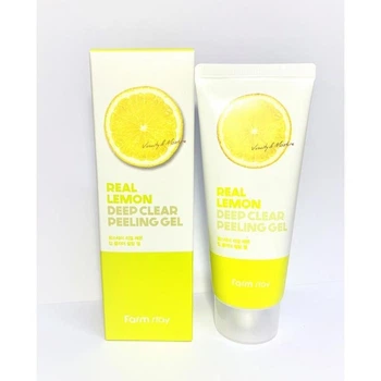 Пілінг гель Real Lemon Deep Clear Peeling Gel глибоко очищувальний FarmStay100 мл